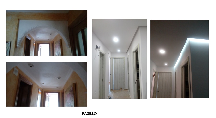 Antes y después del pasillo