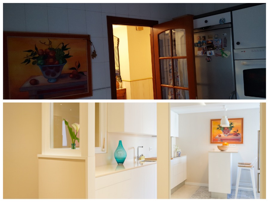 ANTES Y DESPUÉS VIVIENDA ESTILO NÓRDICO EN A CORUÑA