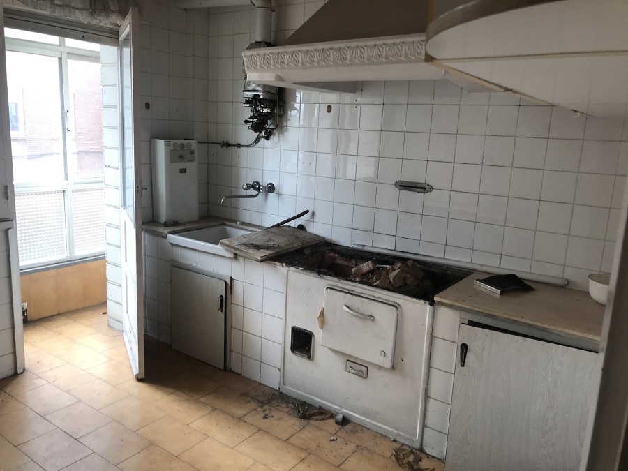 Antigua cocina de carbón