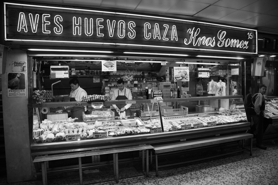 Antiguo puesto de pollería