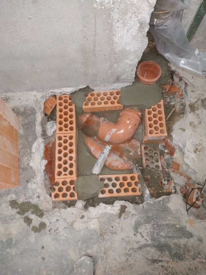 Anulacion de arqueta con paso directo de la bajante hasta el pozo