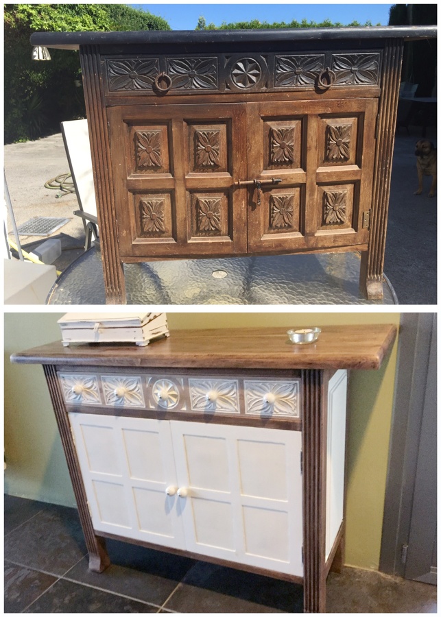 Aparador restaurado y actualizado