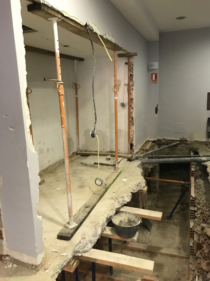 APEO DE ESTRUCTURA CON MADERA <3m