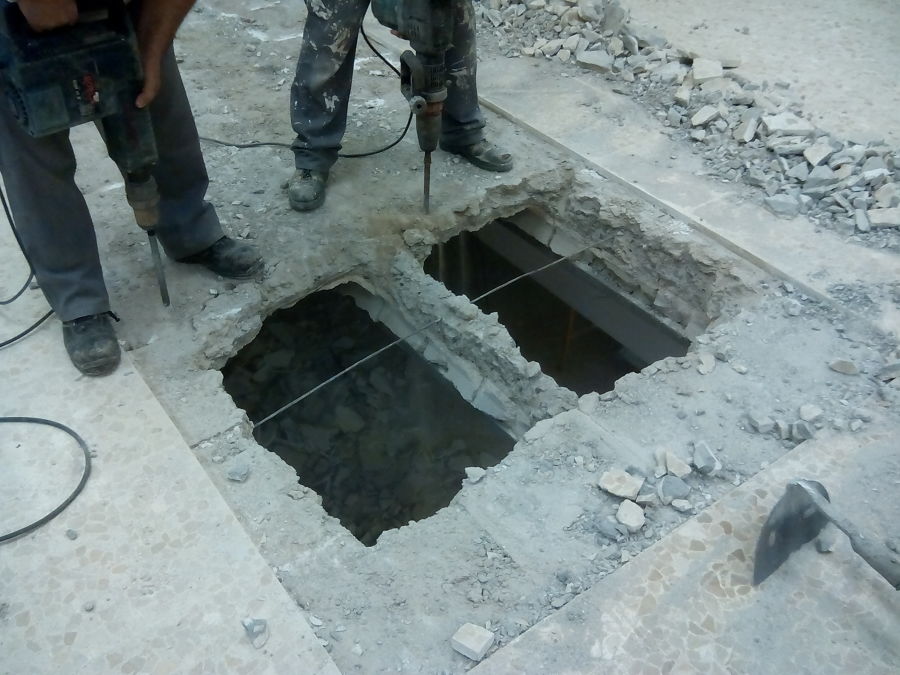 Apertura de hueco en forjado