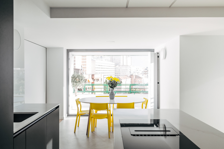 Apertura de la terraza.