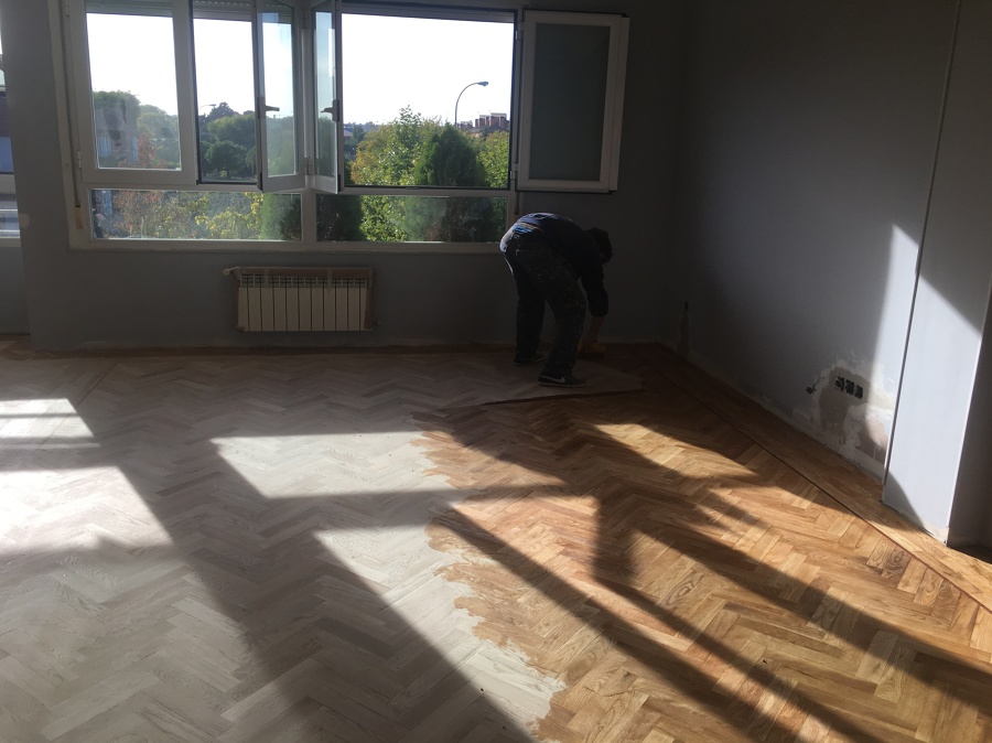 Aplicación de resina 