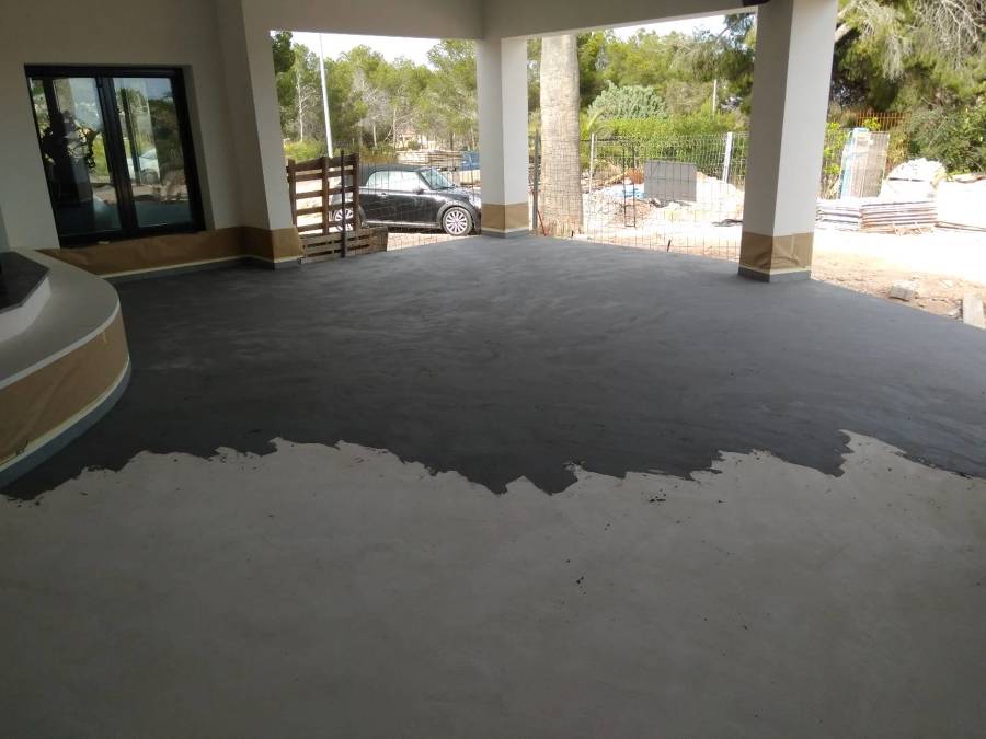 Aplicación microcemento.