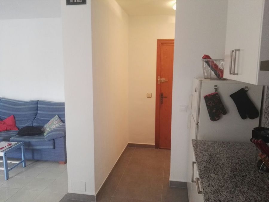 Arco en pared cerrado, visto desde la cocina.