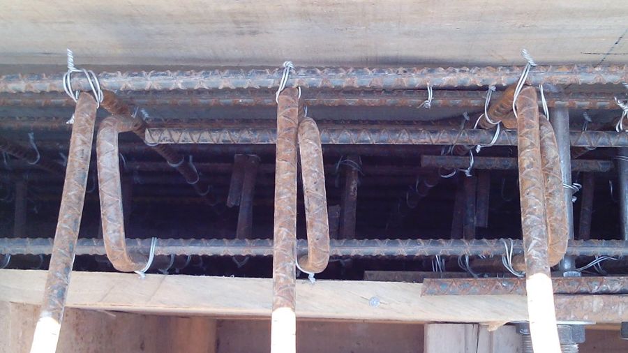 Armado de varilla paredes arqueta (vista de planta)