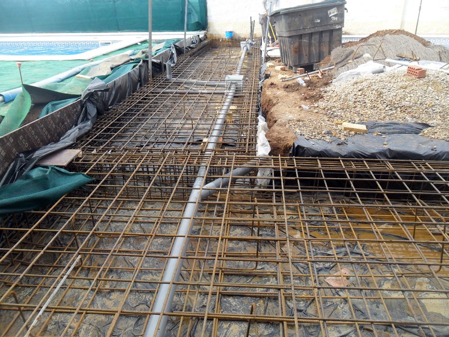 Armadura y saneamiento