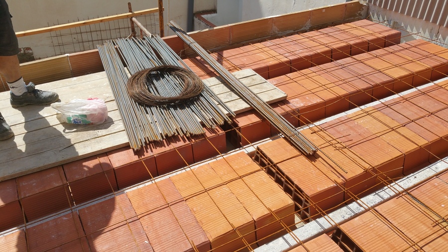 Armaduras de refuerzo fachada