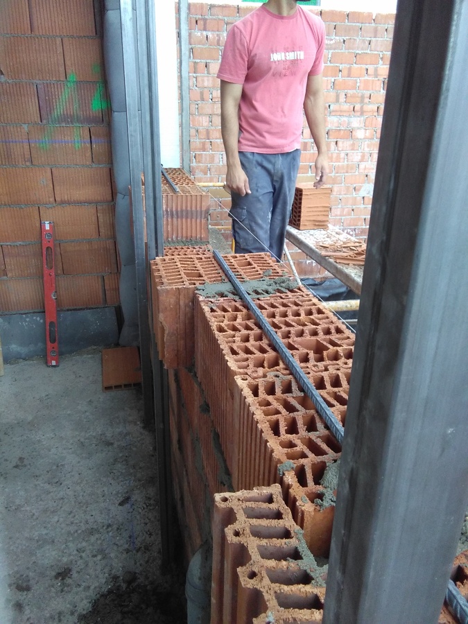 Armaduras en cerramiento