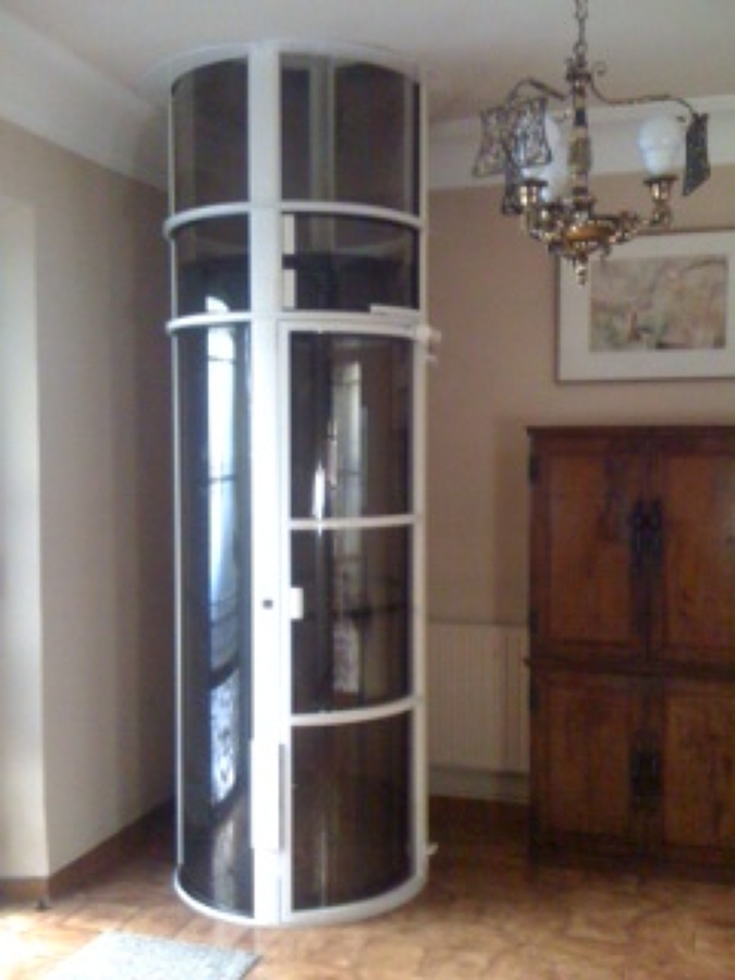 ascensor de vacío en un duplex