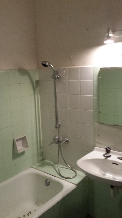 Así estaba el baño de la vivienda