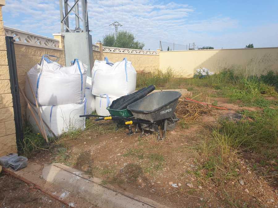 Así estaba el jardín!