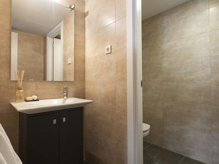 ASÍ HA QUEDADO El baño, correcto y económico