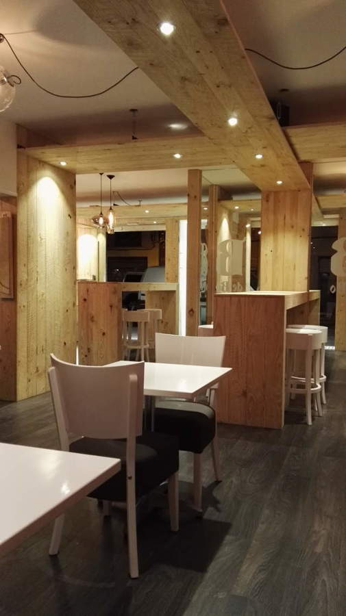 ASÍ HA QUEDADO Vista desde la zona mesas interior