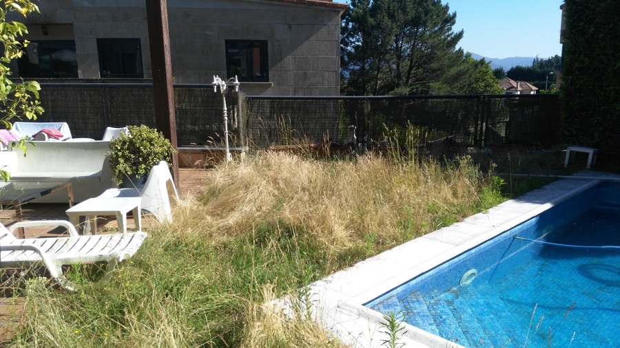 Aspecto antes de empezar labores