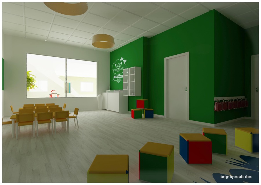 Aula de niños de 2-3 años