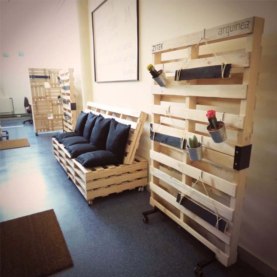 Aula emprendedores en ZITEK - palets