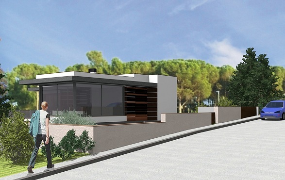 Avanteproyecto. Vivienda aislada. Acceso calle.