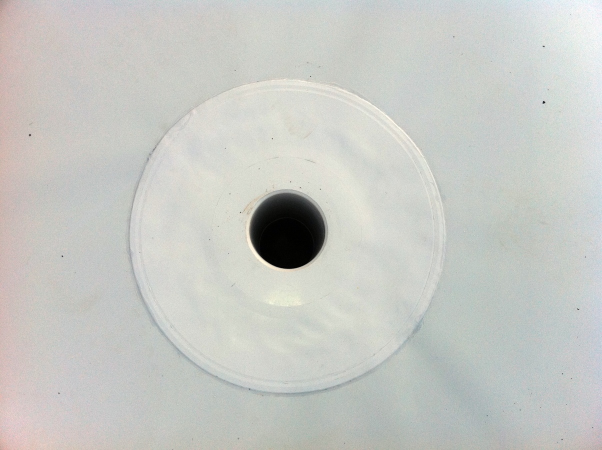 Bajante Perfectamente rematado a una profundidad de 35 cm aprox.