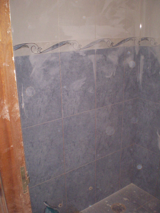 Baldosa de cuarto de baño terminada