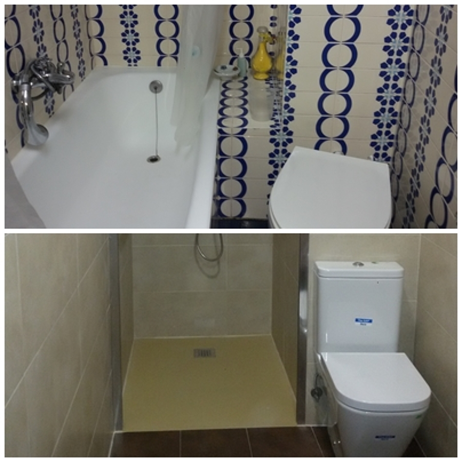 Bañera anterior obras,