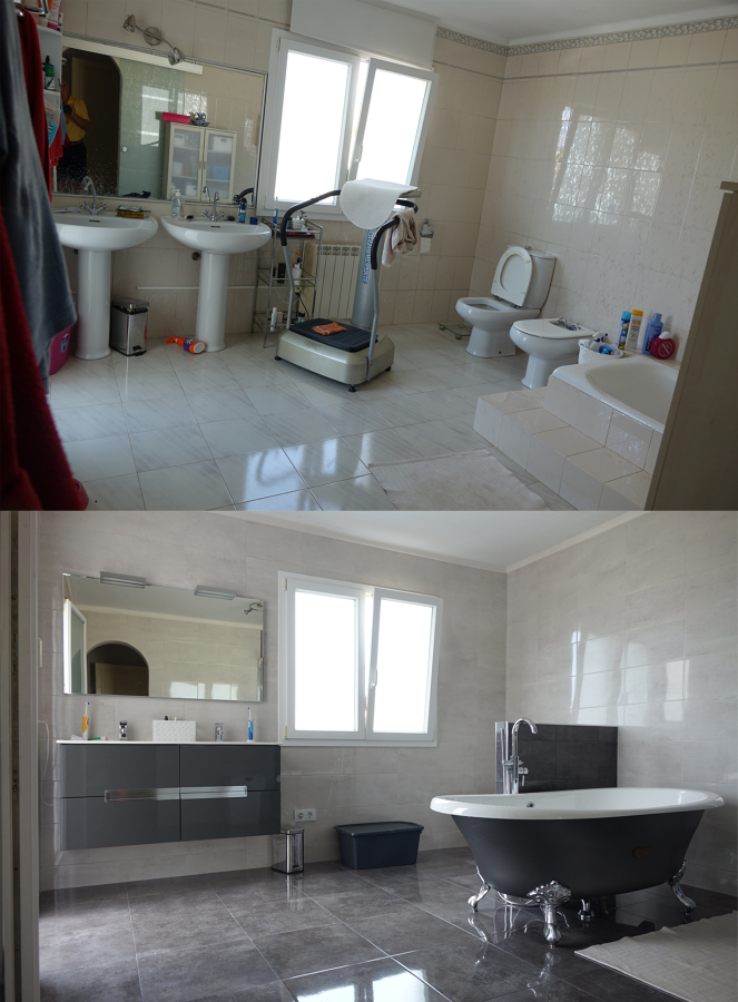 Baño (antes y despues)