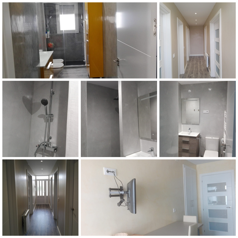 BAÑO, ASEO, COCINA Y PASILLO