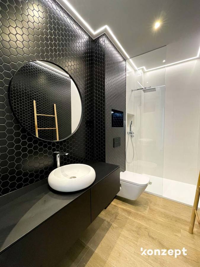 baño azulejo hexágono