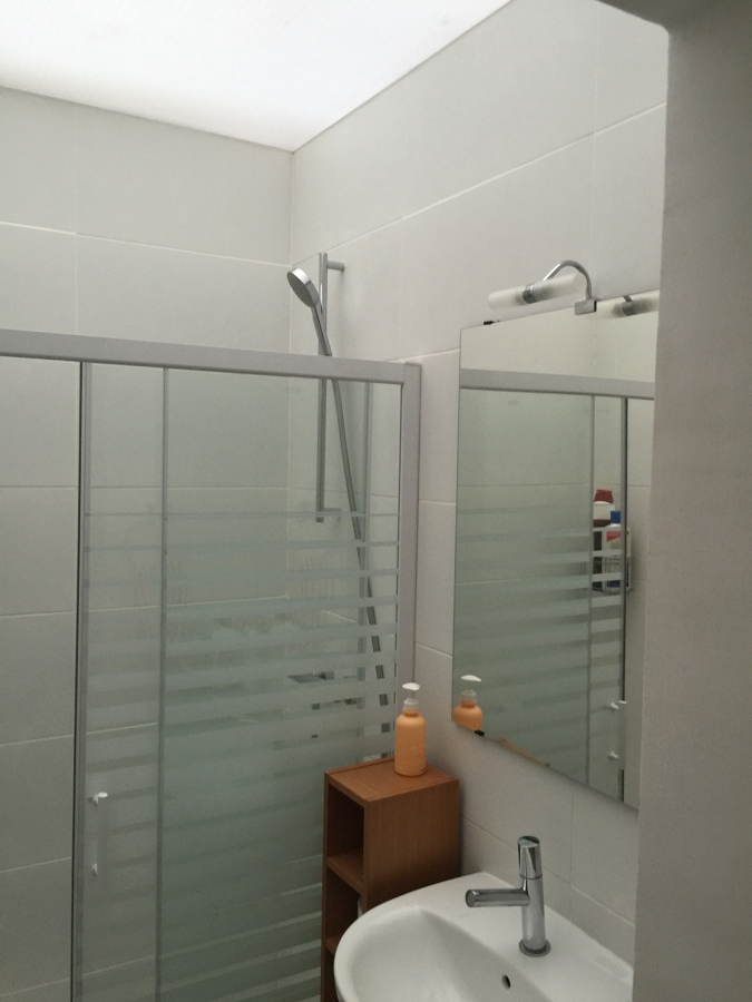 BAÑO CON LUCERNARIO EN PATIO INTERIOR