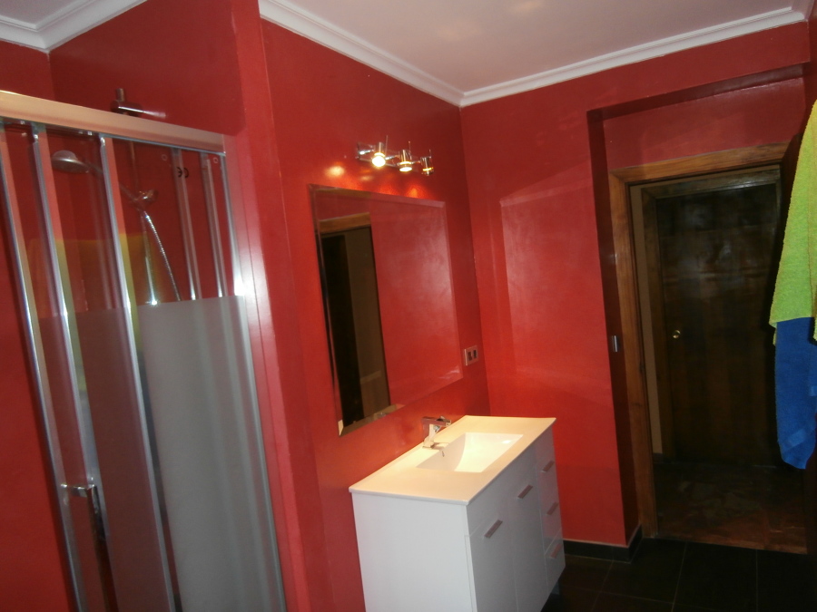 Baño con microcemento