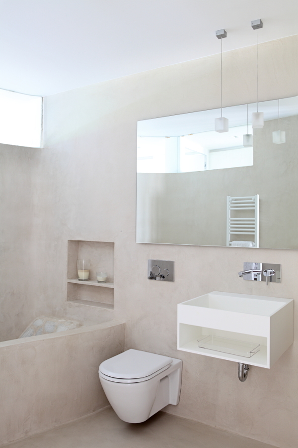 baño con revestimiento ecológico