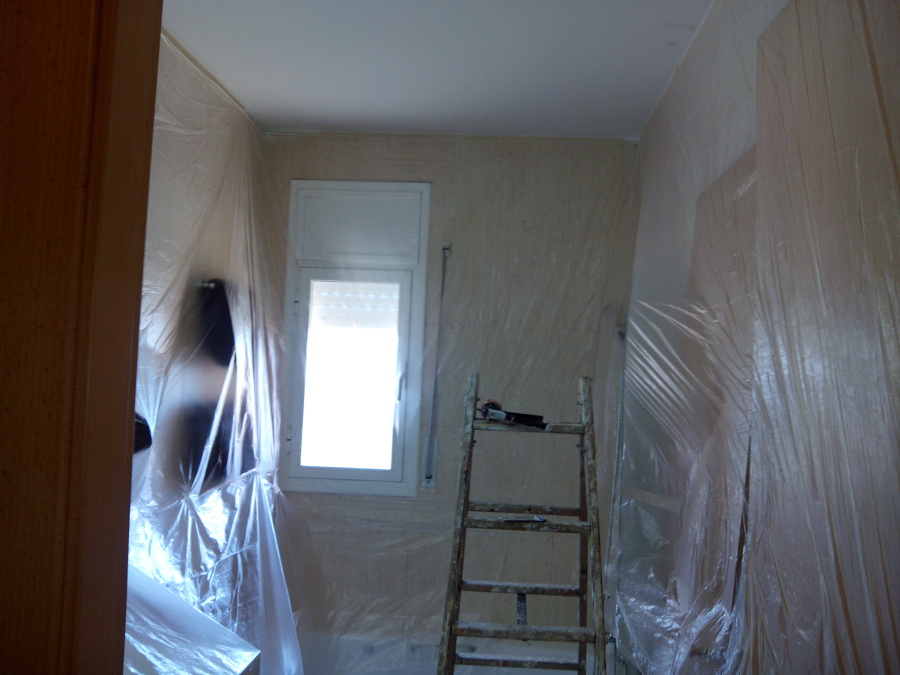 BAÑO DE HABITACION MATRIMONIAL PREPARADO PARA PINTAR ¡