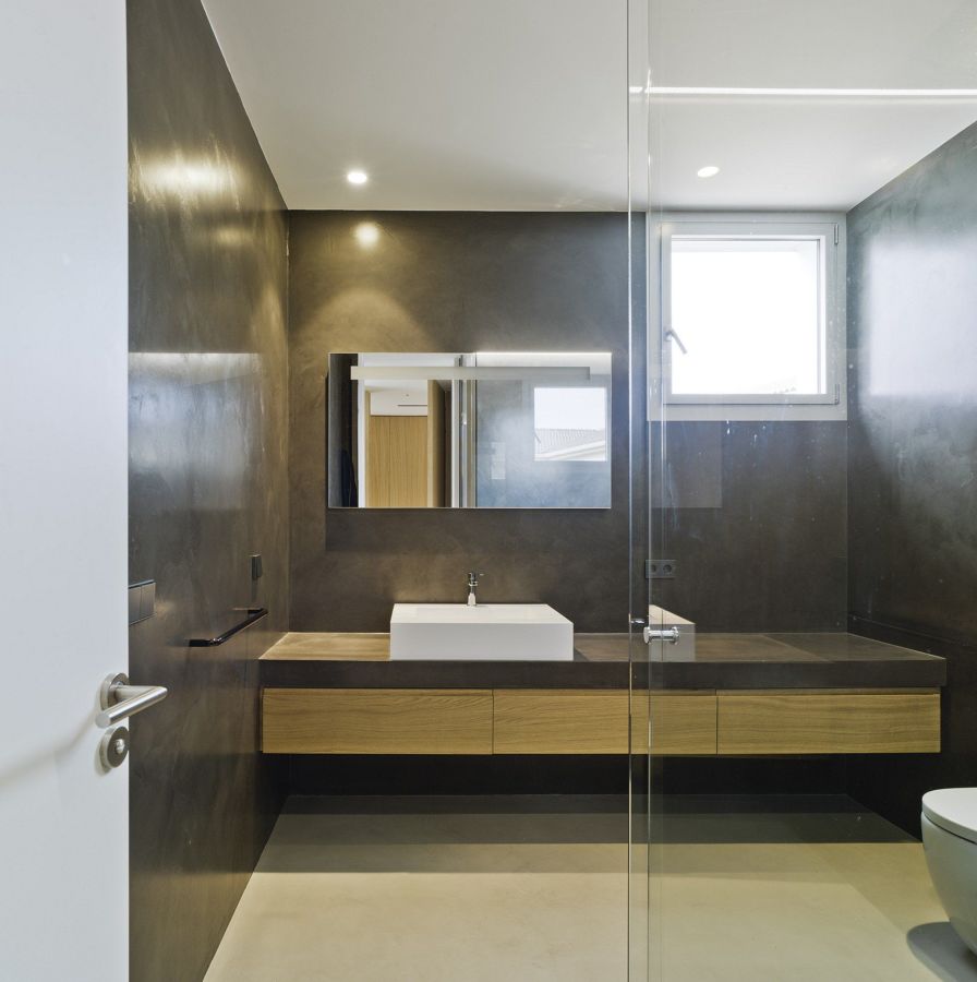 Baño de microcemento