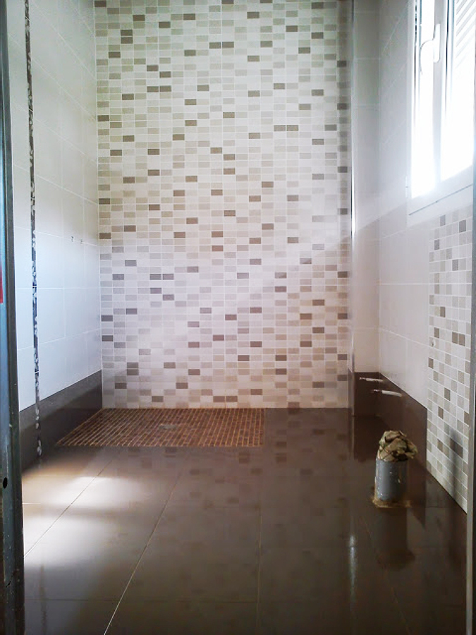 Baño, ducha a nivel de suelo