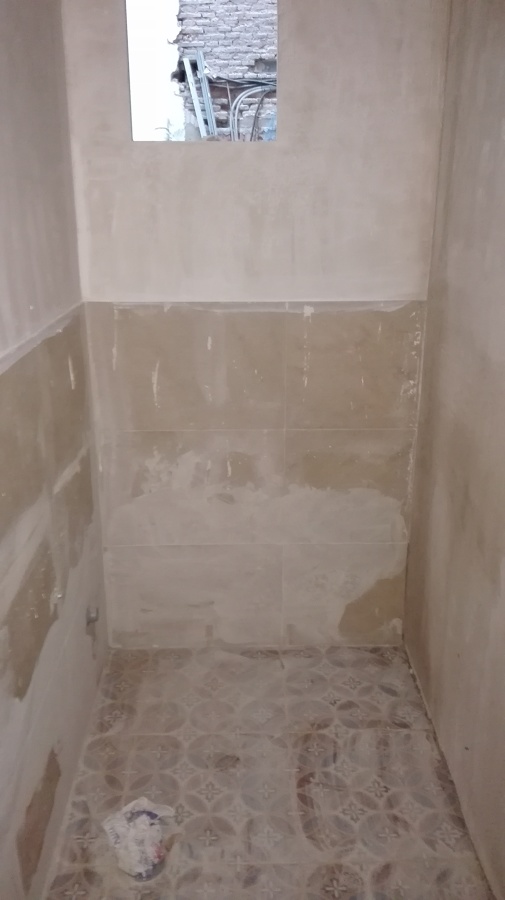 Baño durante la obra