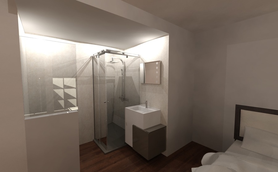 Baño en habitación 