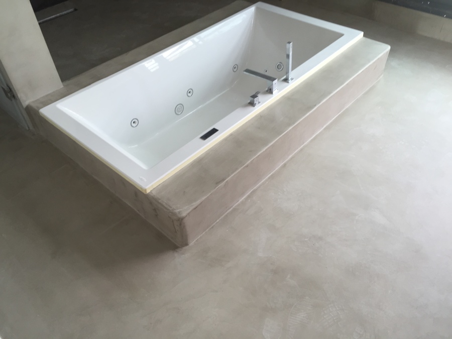Baño en microcemento 