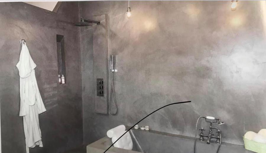 Baño en microcemento