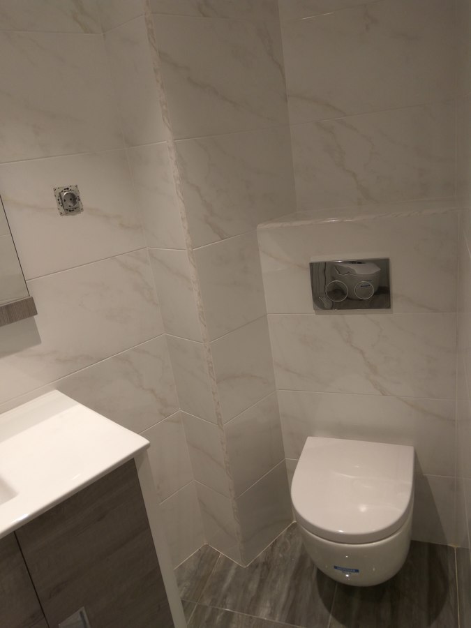 Baño inodoro suspendido