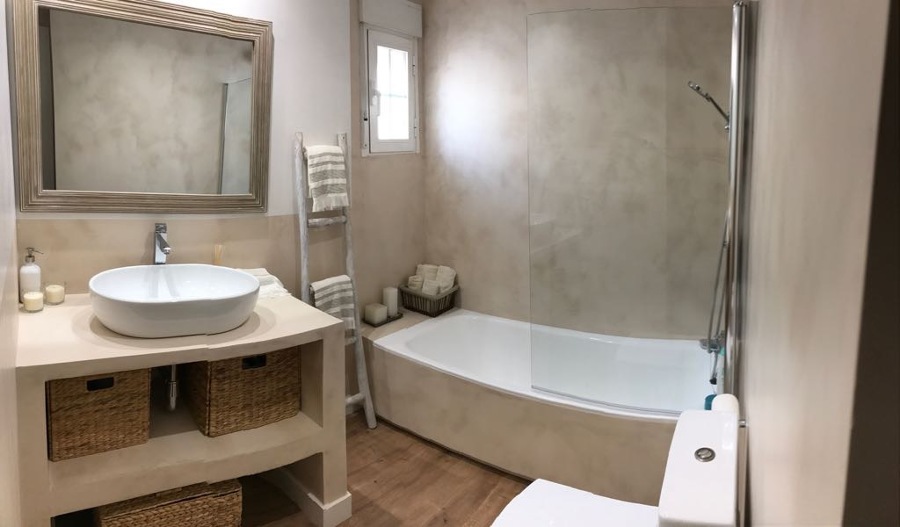 Baño microcementos sin obra