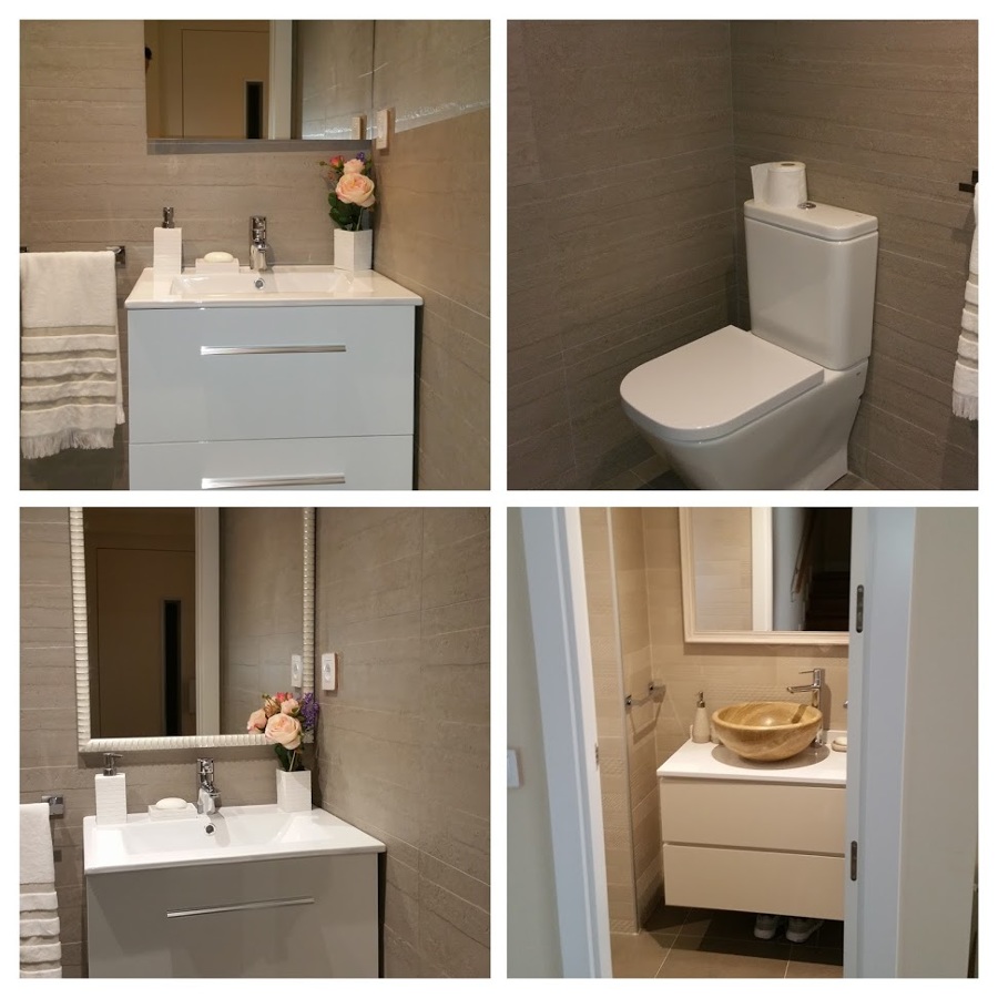 Baños de estilo sencillo.