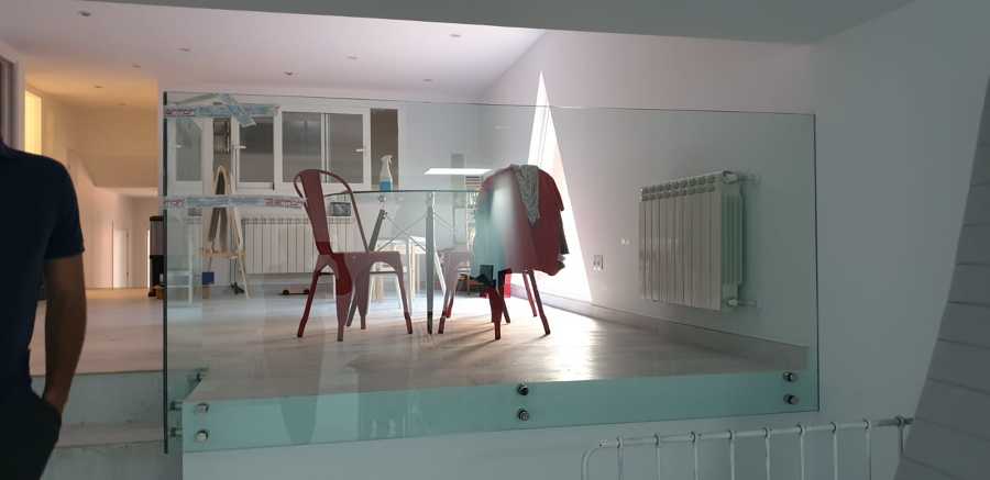 barandilla de vidrio