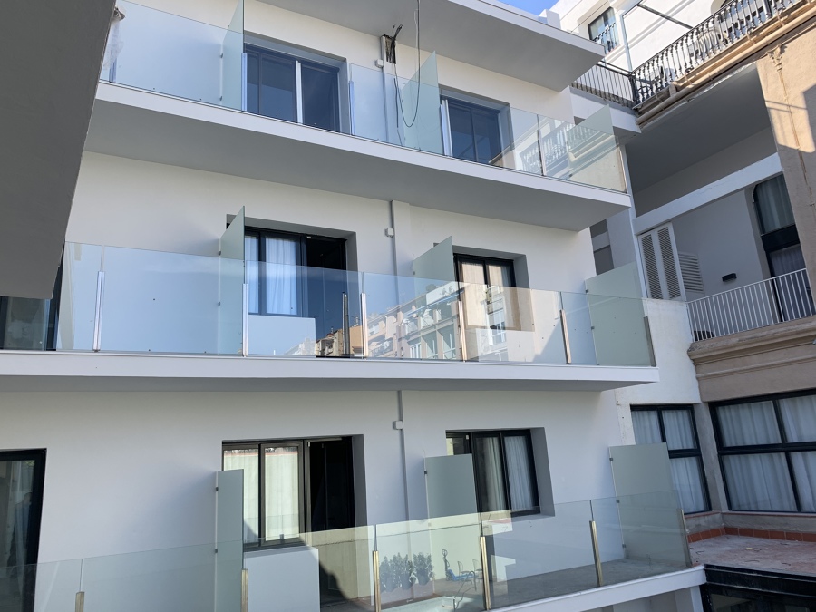 Barandillas inox vidrio hotel