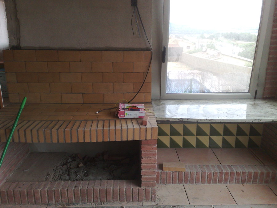 Barbacoa interior para salón