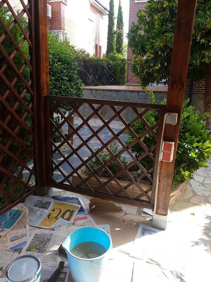 Barnizado de pergola
