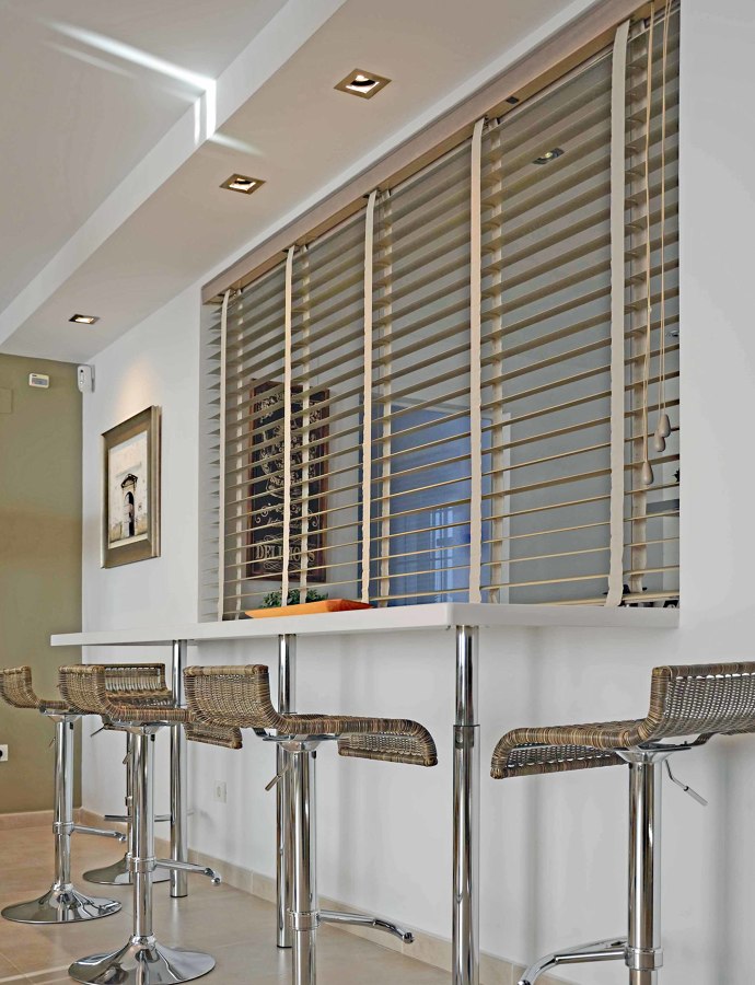 Barra de cocina en open-space