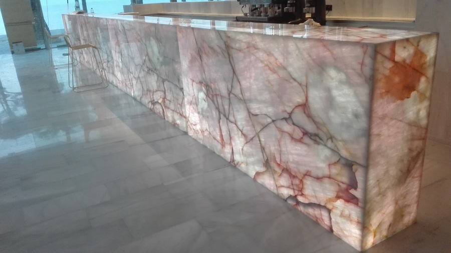 BARRA MOSTRADOR ILUMINADA